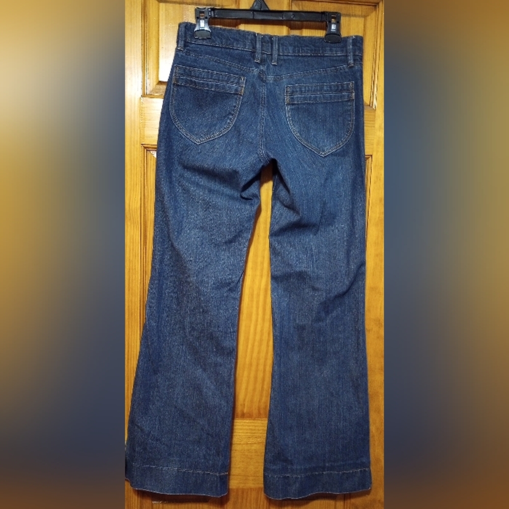 Old Navy Women's Blue Flare & Wide Leg Jeans - Picture 2 of 4
